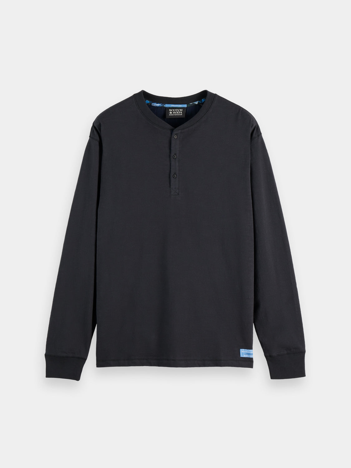 Slub Henley shirt - Meteorite