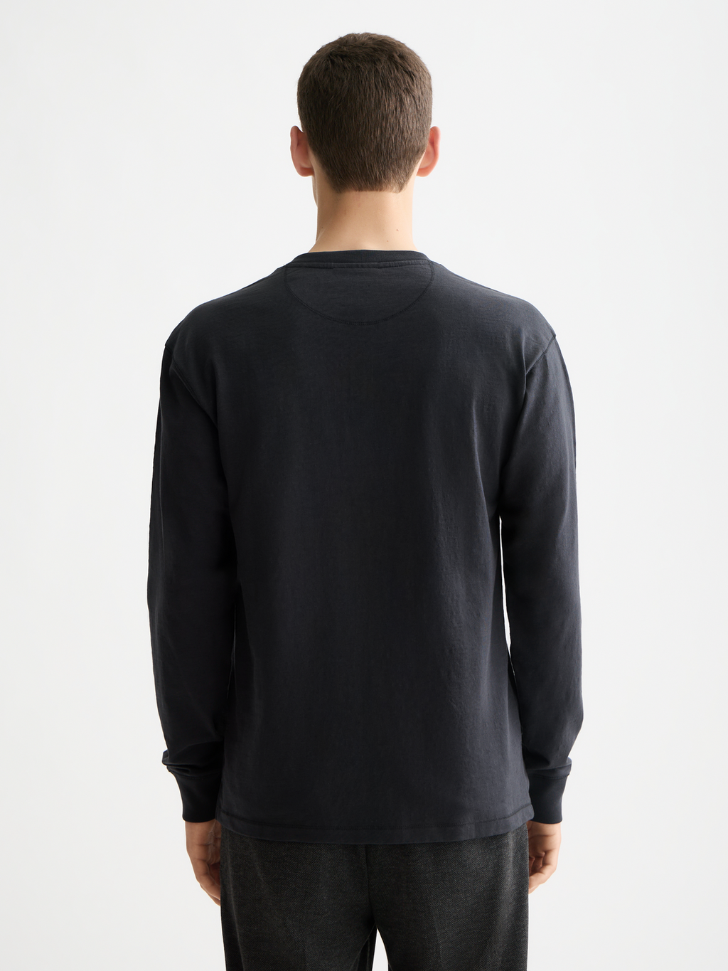 Slub Henley shirt - Meteorite
