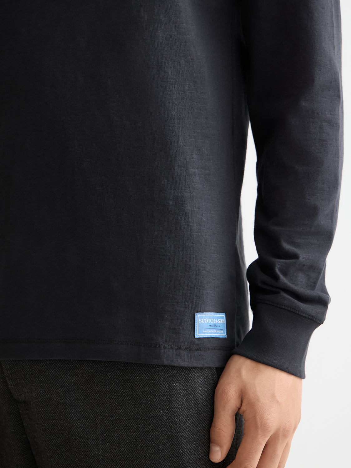 Slub Henley shirt - Meteorite