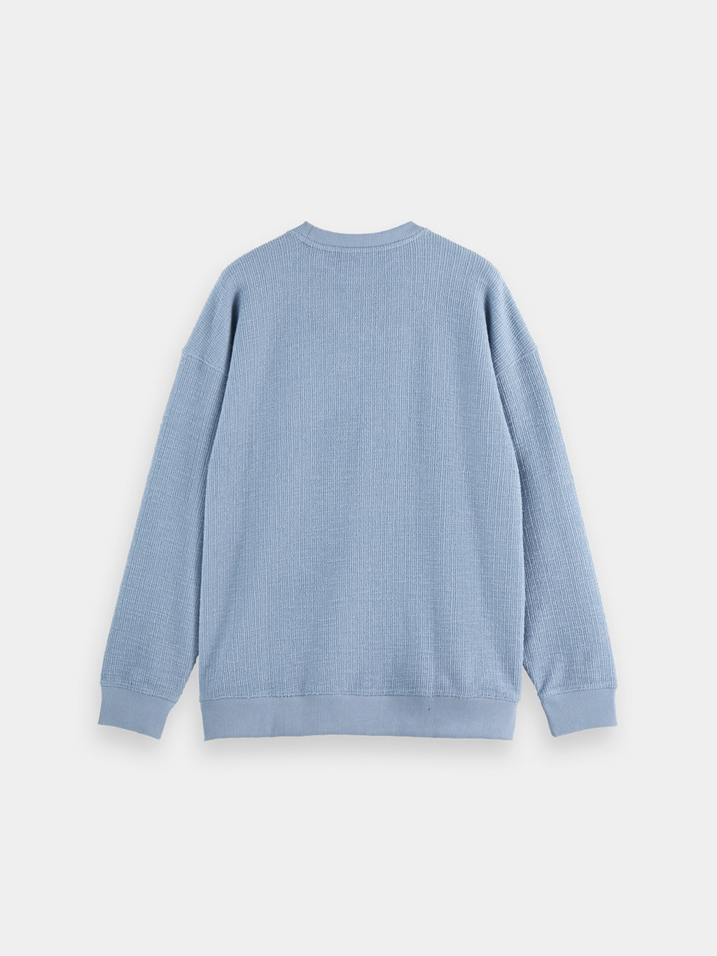 Textured sweatshirt - Faded Denim