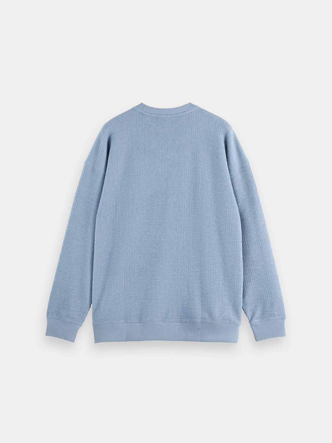 Textured sweatshirt - Faded Denim