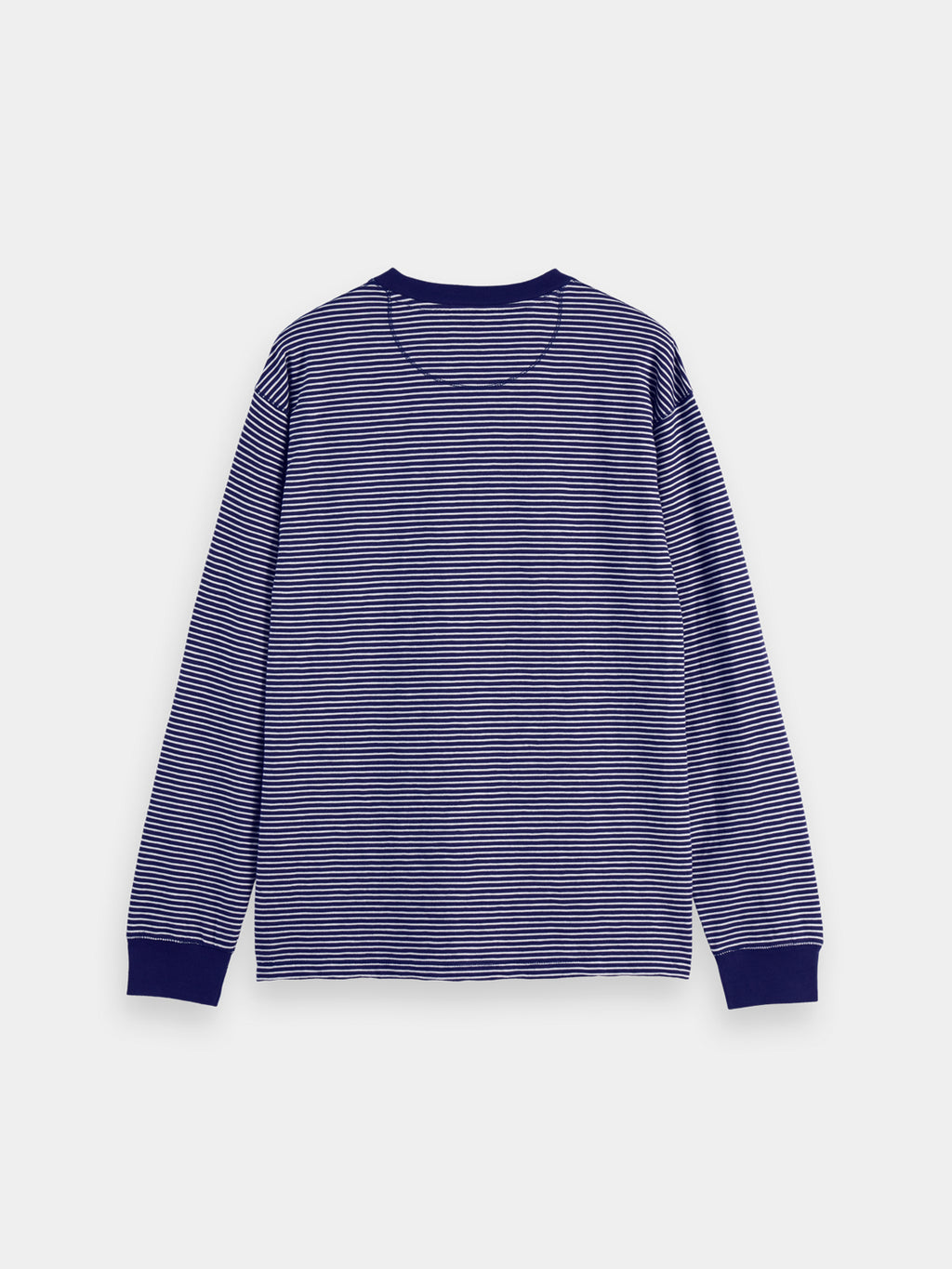 Striped henley shirt - Navy/White Stripe