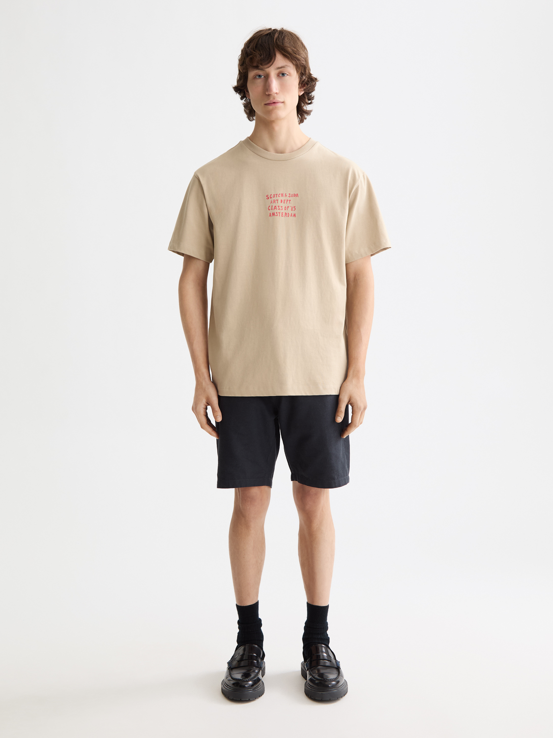 Artwork t-shirt - Plaza Taupe