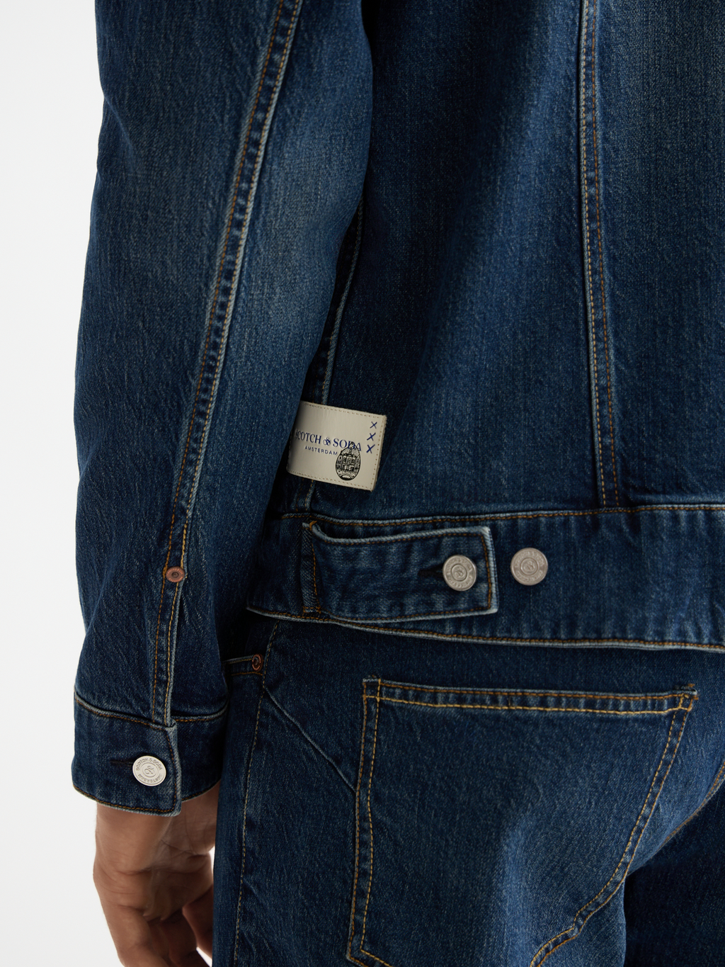 Denim trucker jacket - Let It Rain