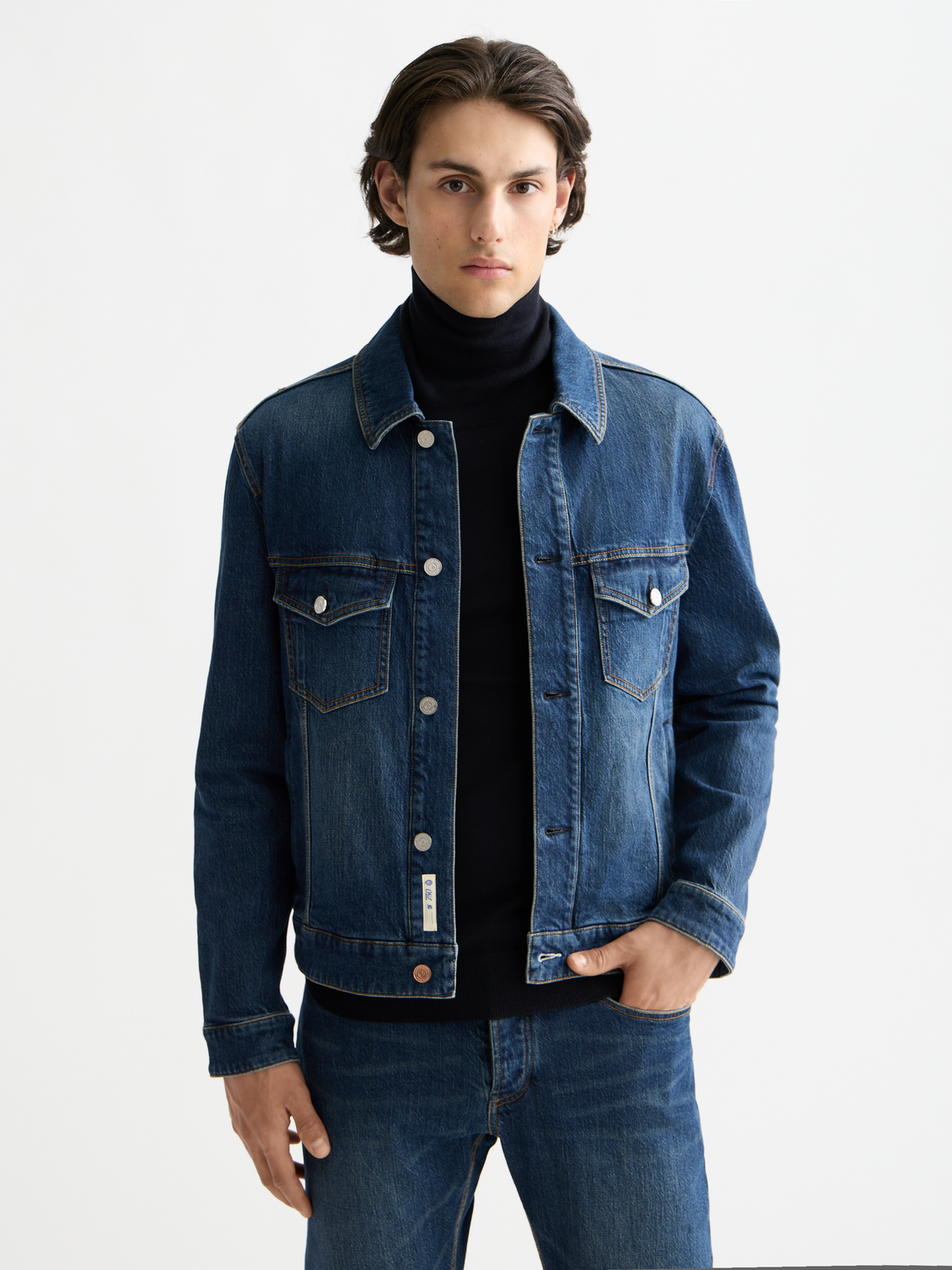 Denim trucker jacket - Let It Rain