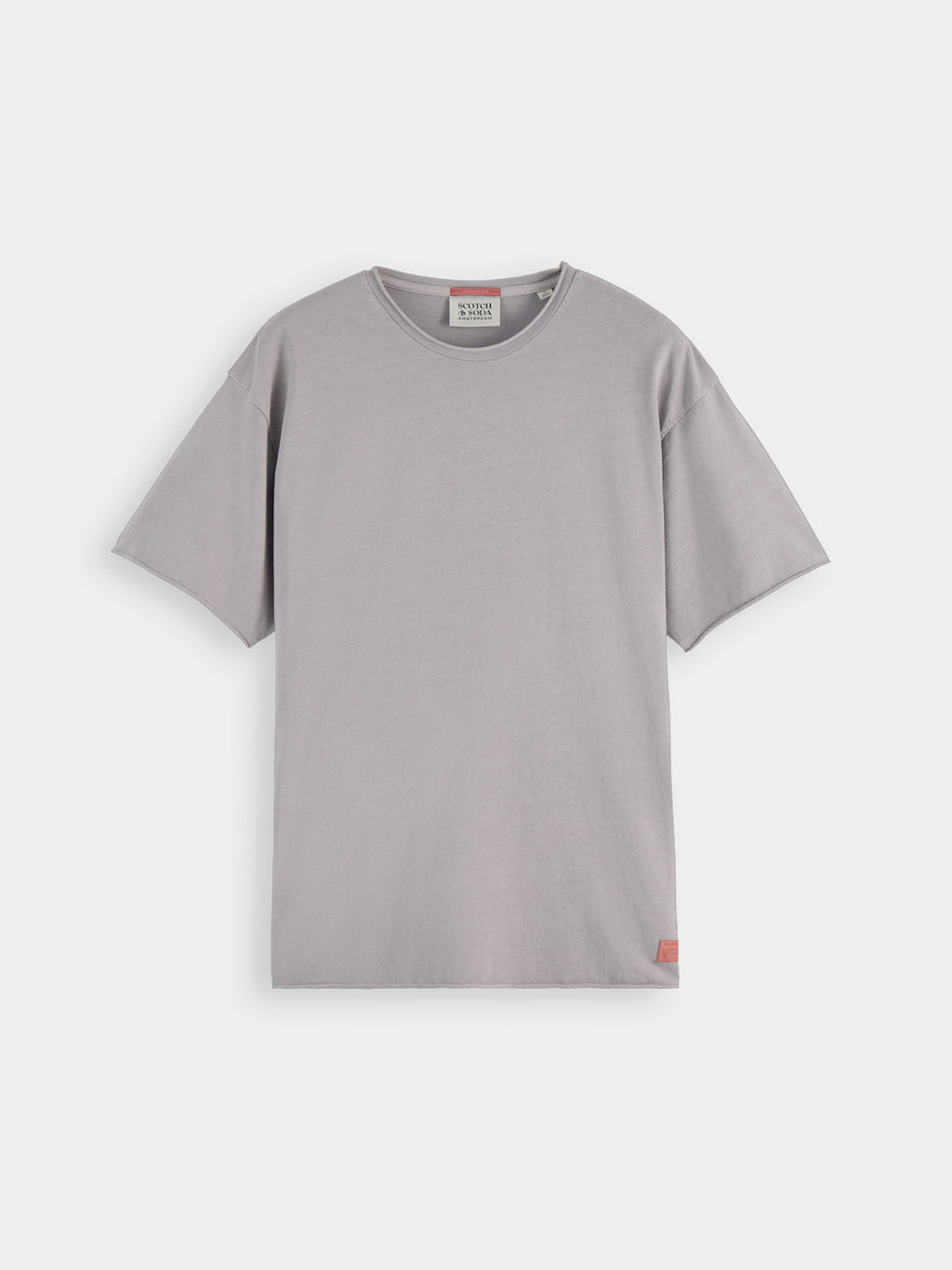Raw edge t-shirt - Gull