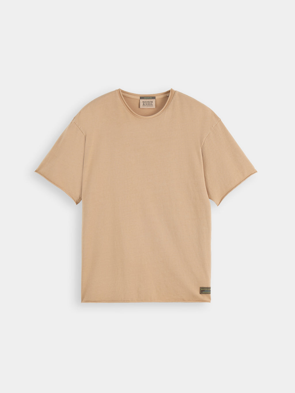 Raw edge t-shirt - Tannin