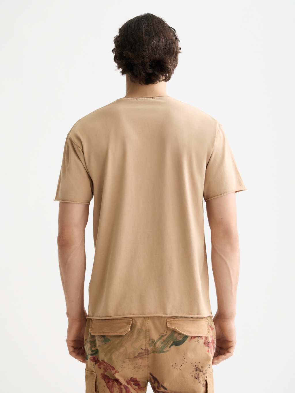 Raw edge t-shirt - Tannin
