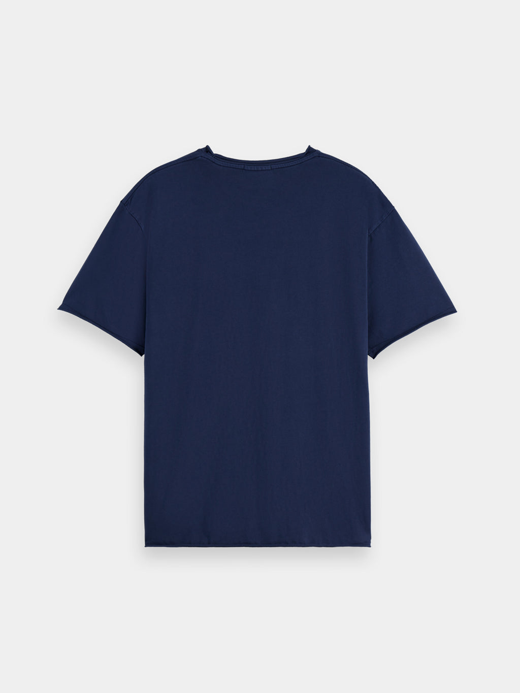 Raw edge t-shirt - Peacoat