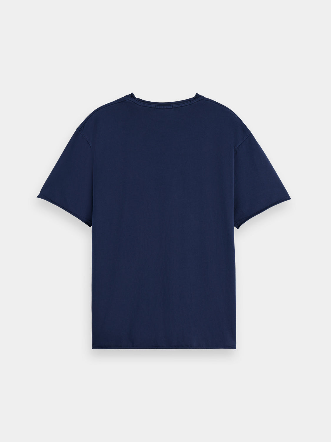 Raw edge t-shirt - Peacoat