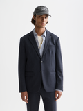 Single-breasted blazer - Carbon Micro Check