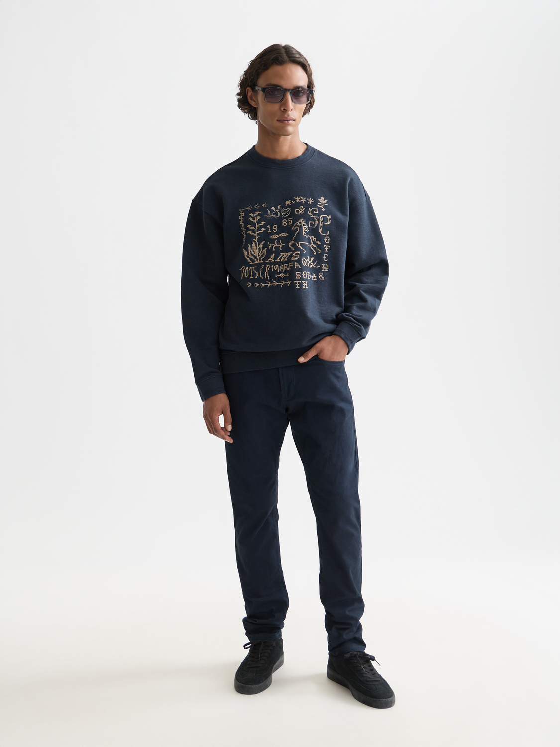 Ralston slim-fit pants - Carbon