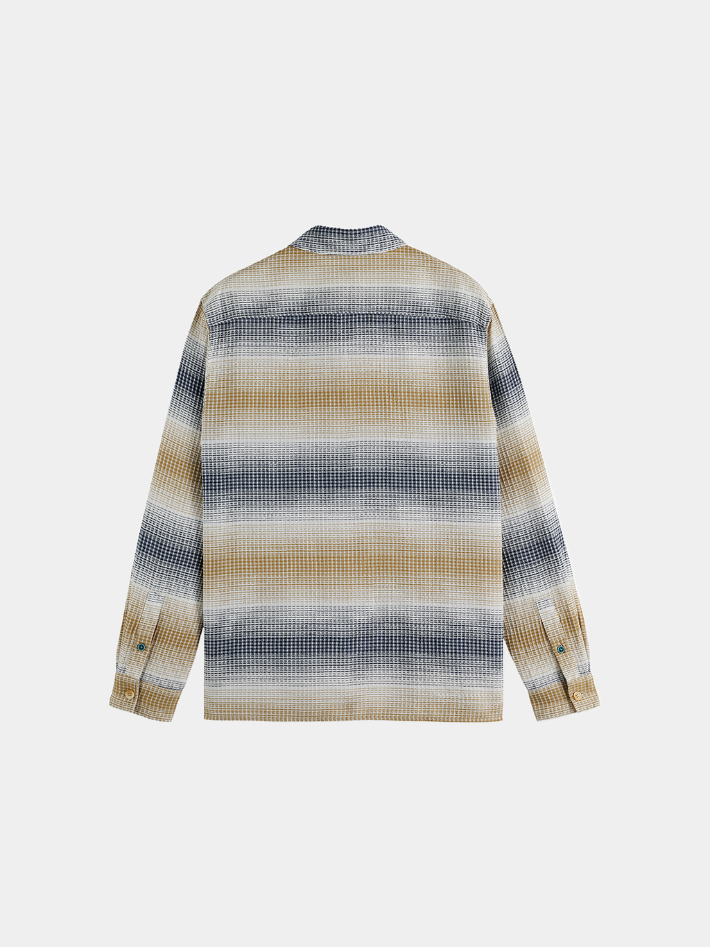 Scotch & Soda - Striped waffle shirt - Oceana / Infinity Stripe