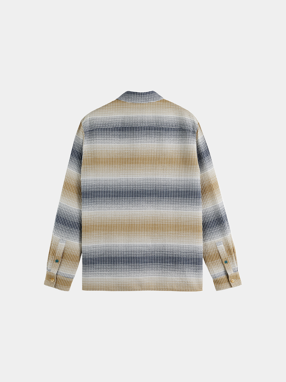 Scotch & Soda - Striped waffle shirt - Oceana / Infinity Stripe