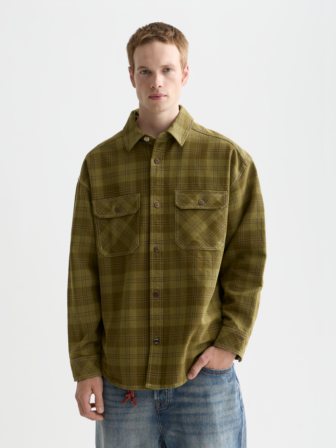 Scotch & Soda - Checked overshirt - Green Check