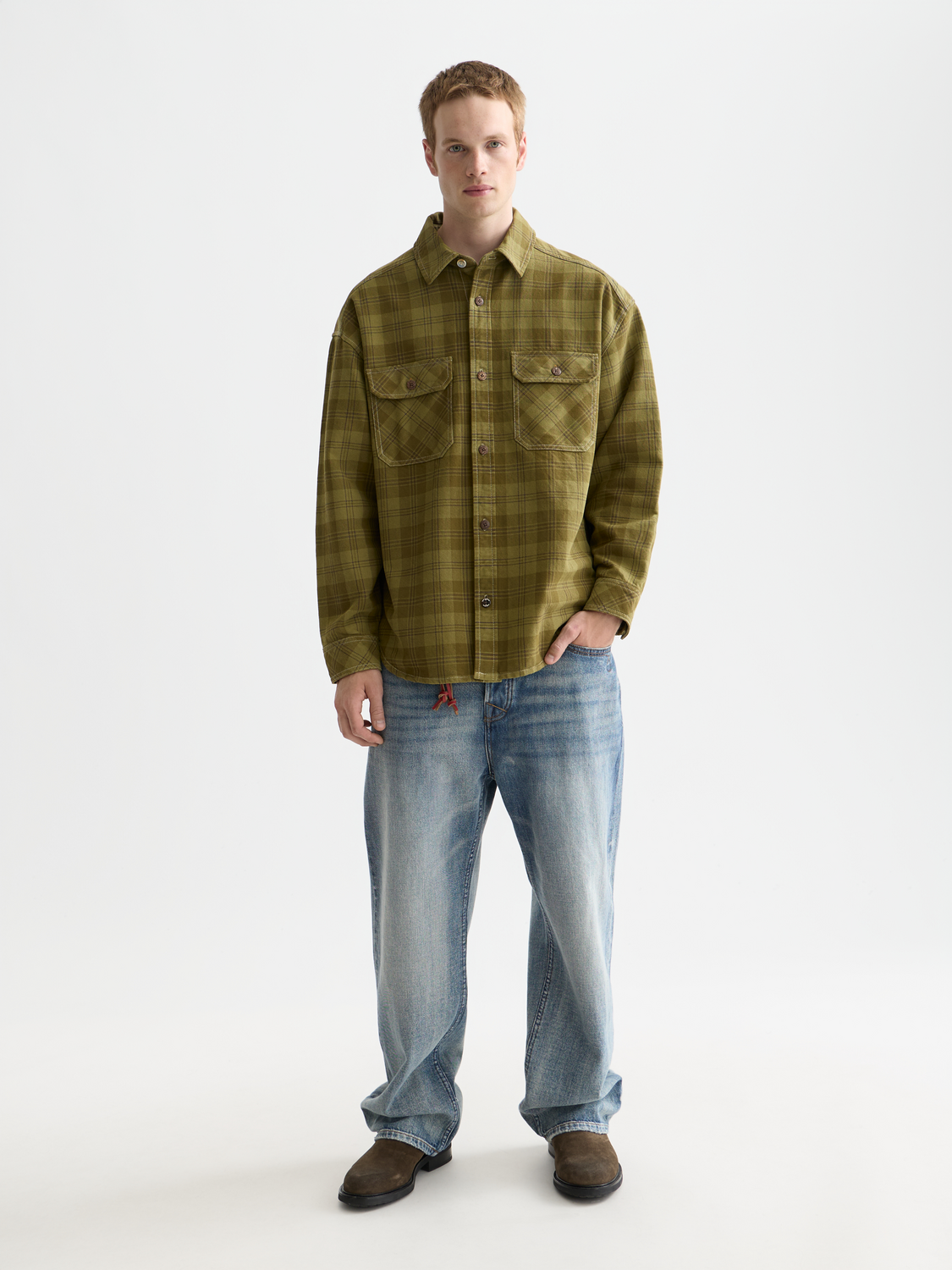 Scotch & Soda - Checked overshirt - Green Check