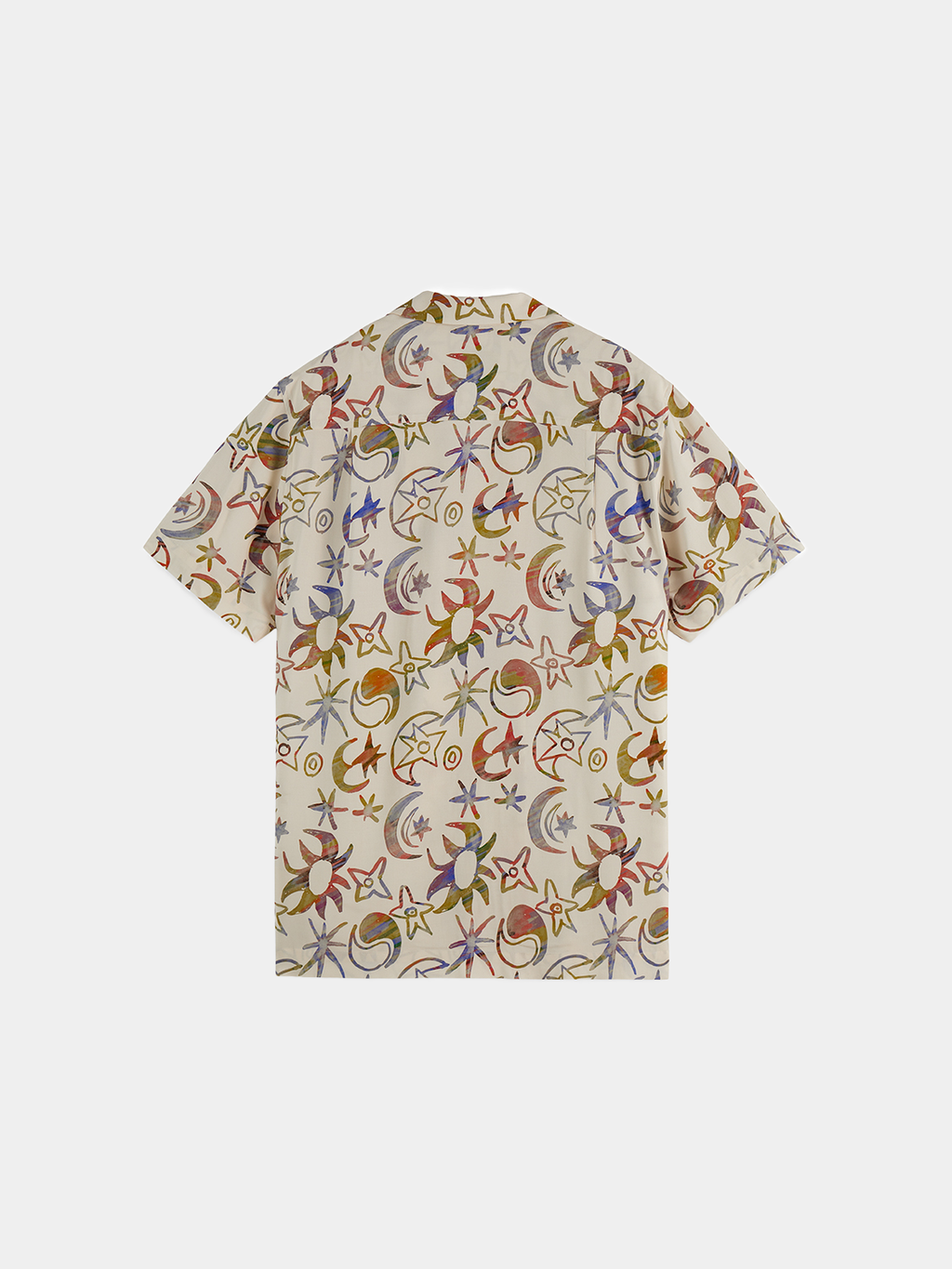 Scotch & Soda - Printed short-sleeved shirt - Cosmic Sky Eggnog