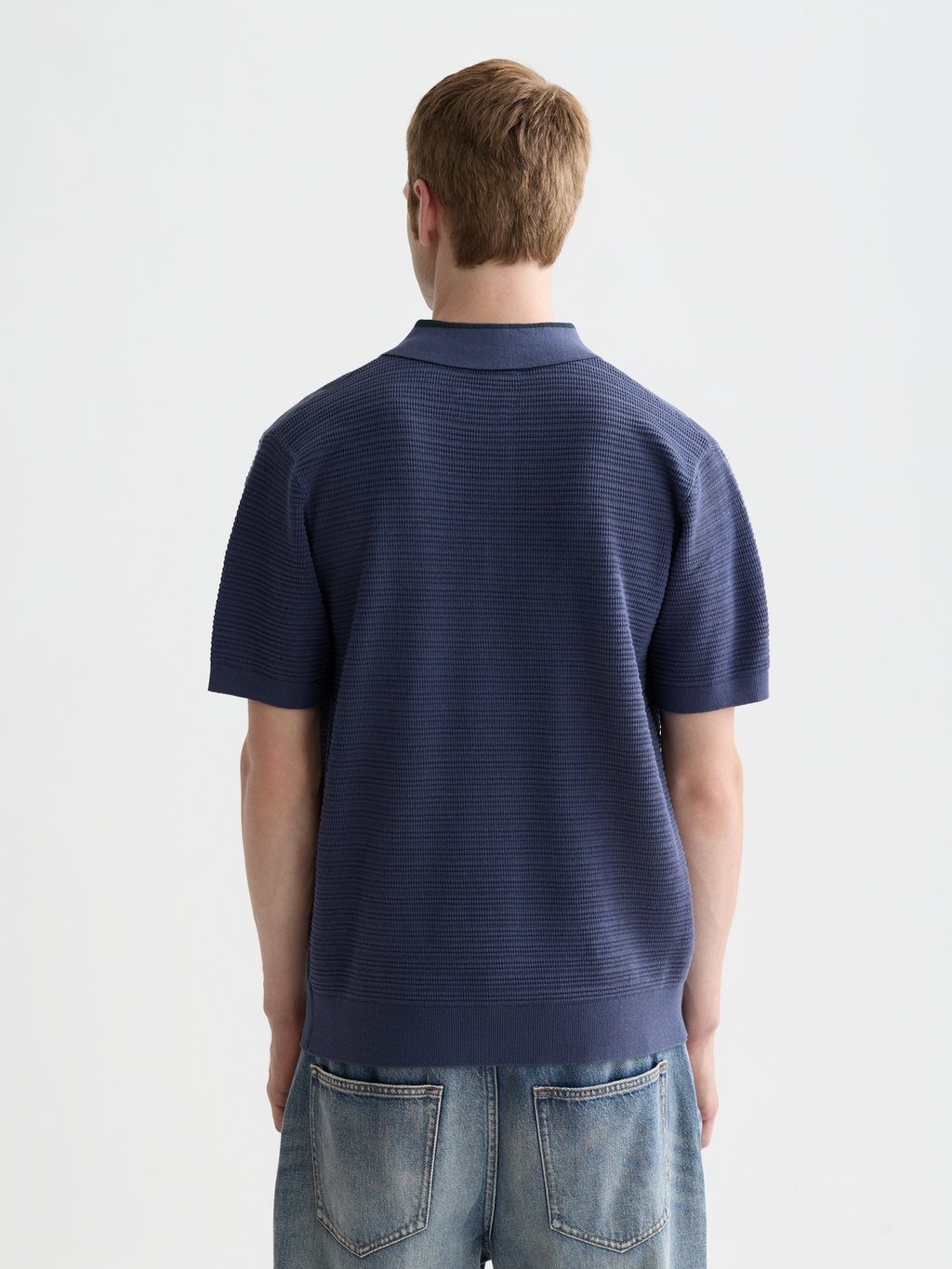 Structured knit polo - Oceana
