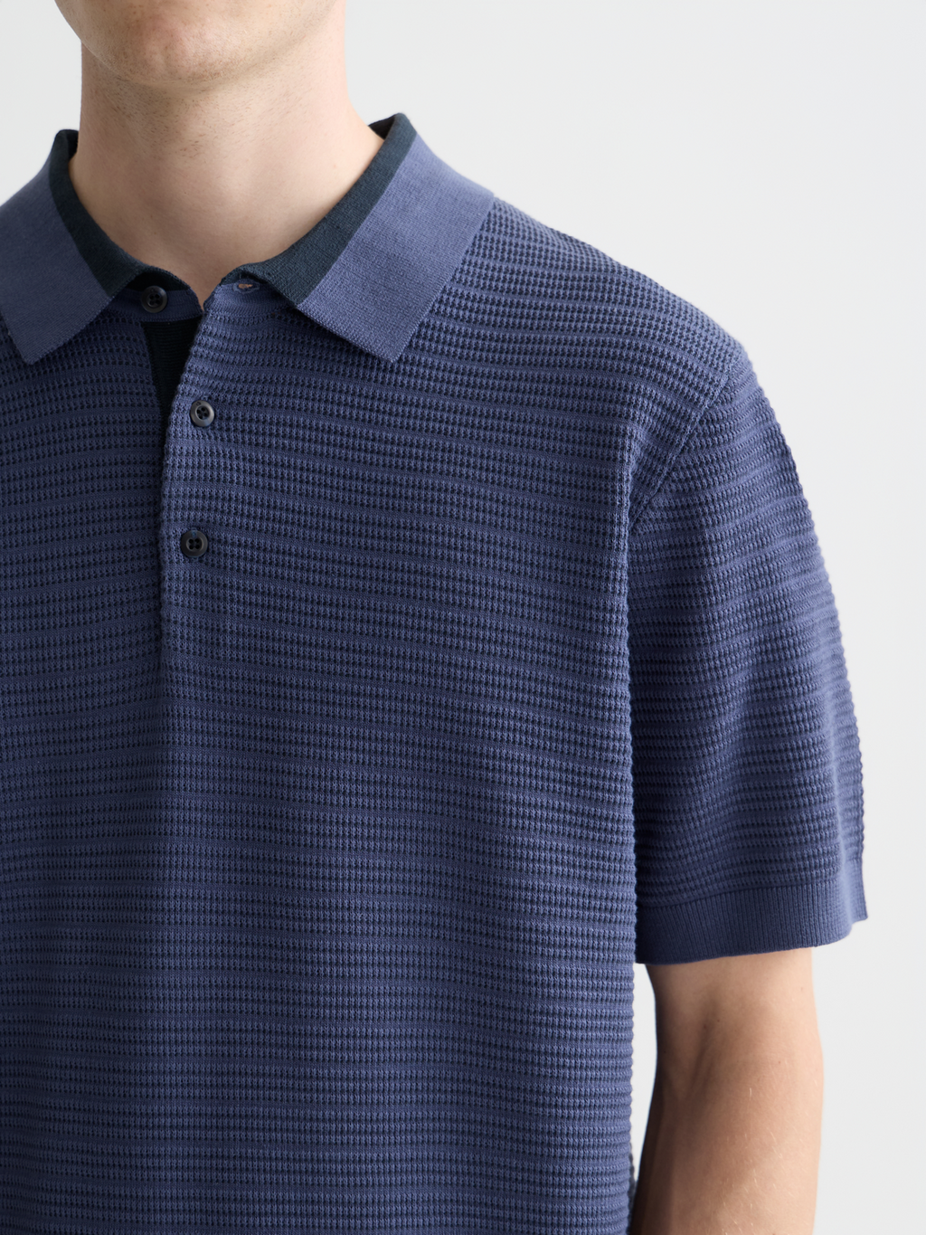 Structured knit polo - Oceana