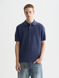 Structured knit polo - Oceana