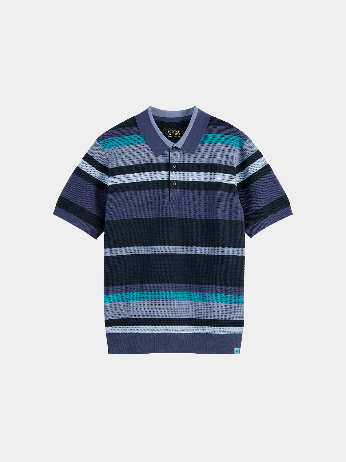 Scotch & Soda - Knitted polo - Oceana Stripes