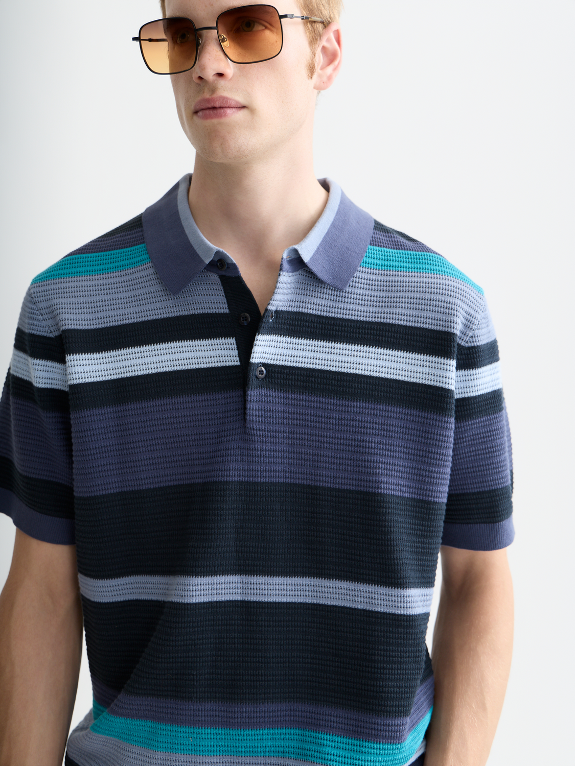 Scotch & Soda - Knitted polo - Oceana Stripes