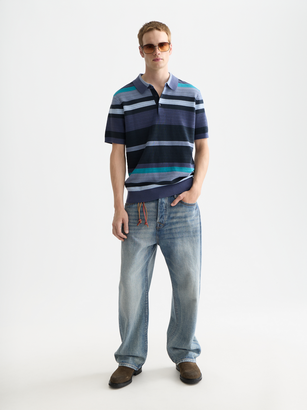Scotch & Soda - Knitted polo - Oceana Stripes