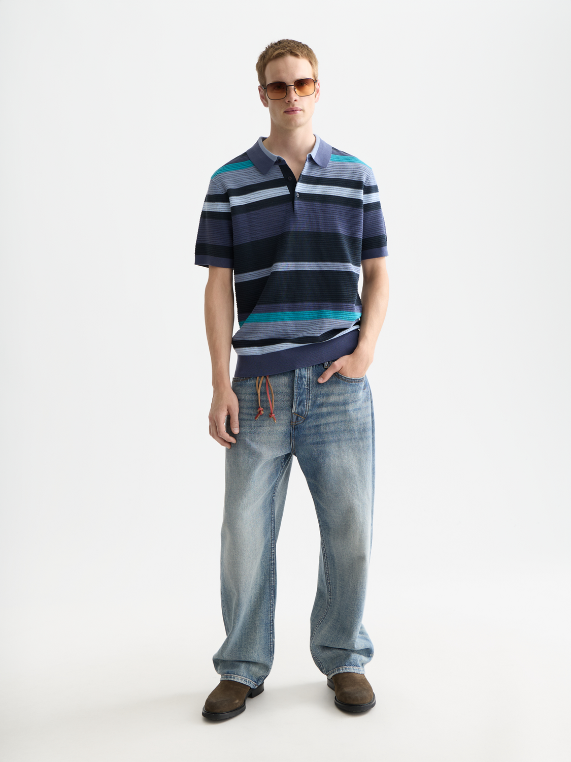 Scotch & Soda - Knitted polo - Oceana Stripes