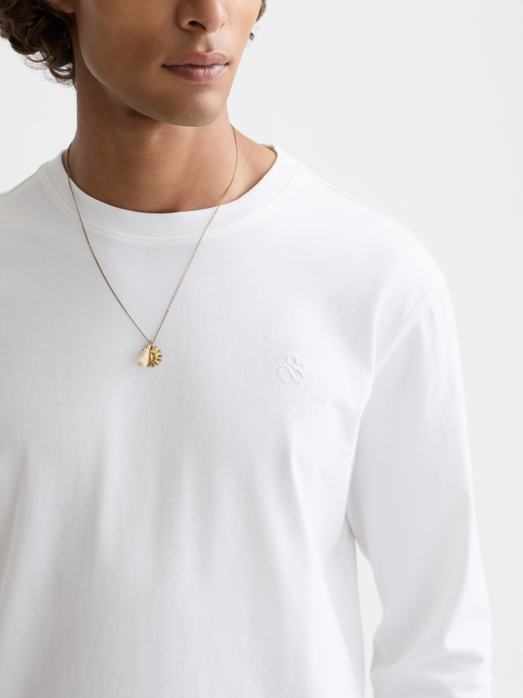 Logo long-sleeved t-shirt - Bright White