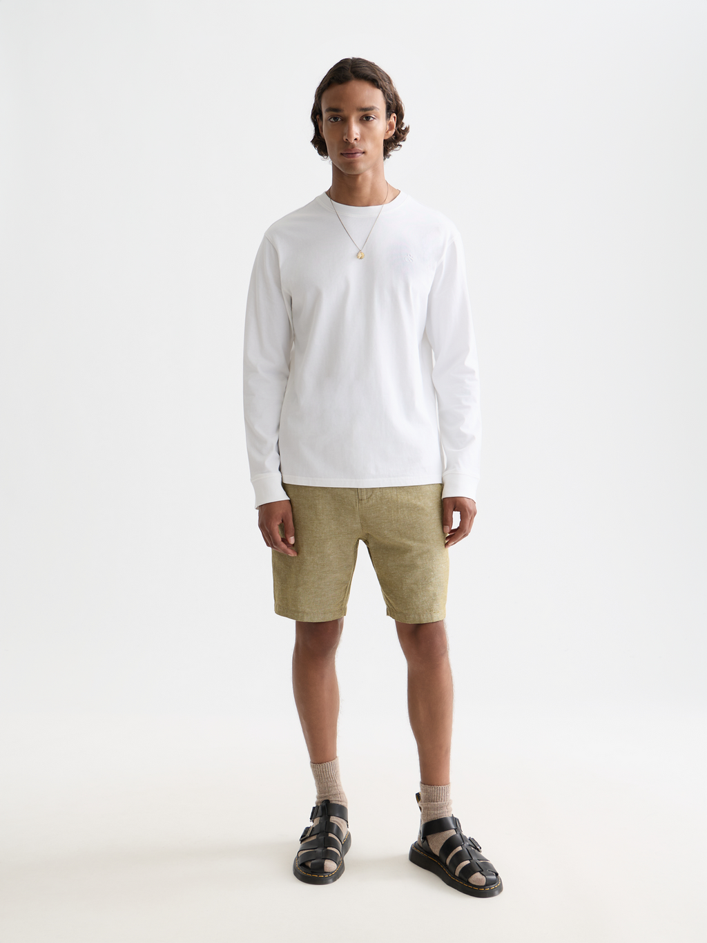 Logo long-sleeved t-shirt - Bright White