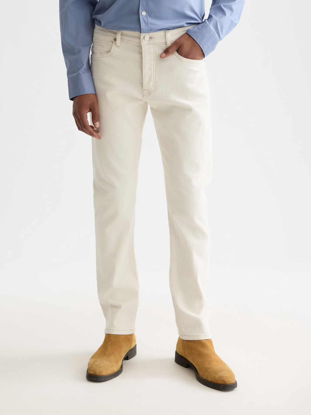 Zee straight-fit jeans - Desert White