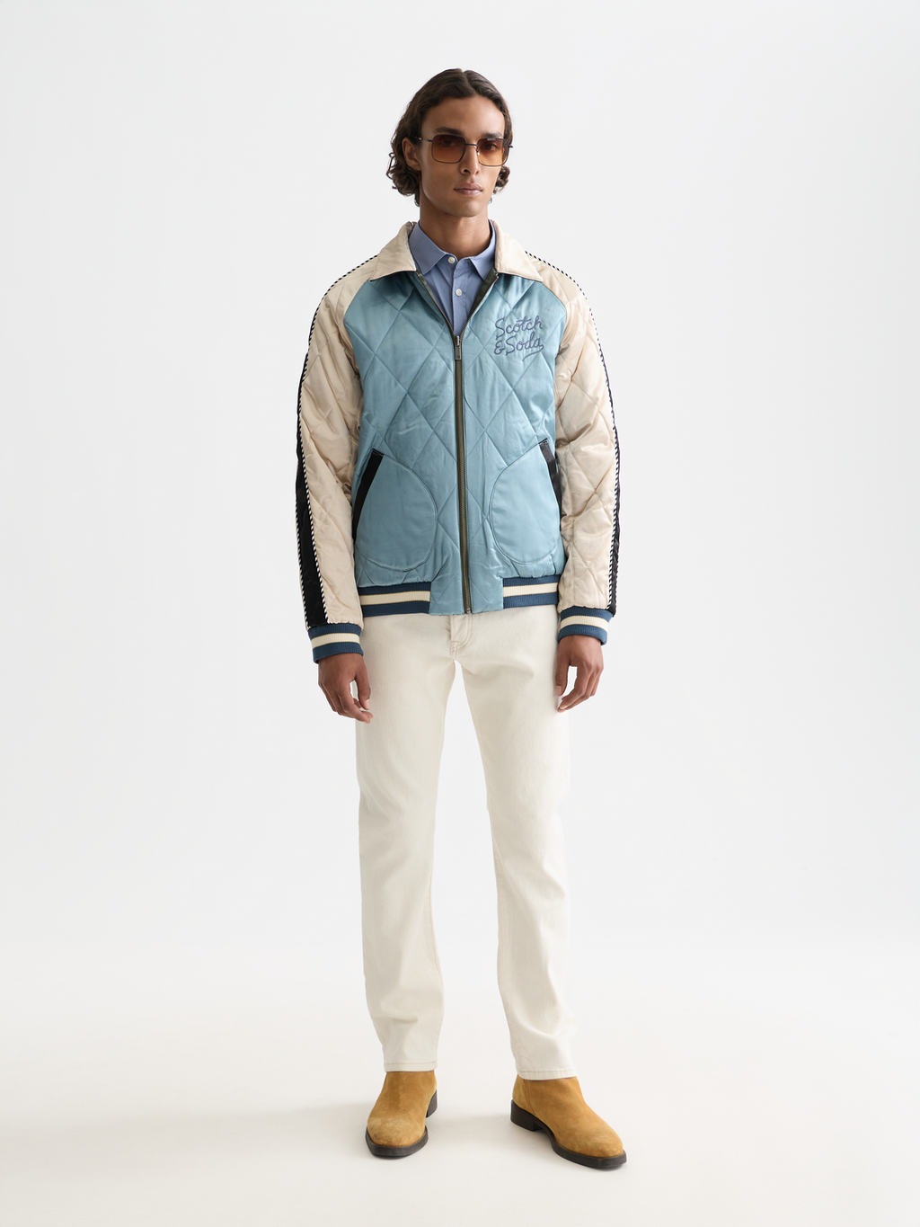 Zee straight-fit jeans - Desert White