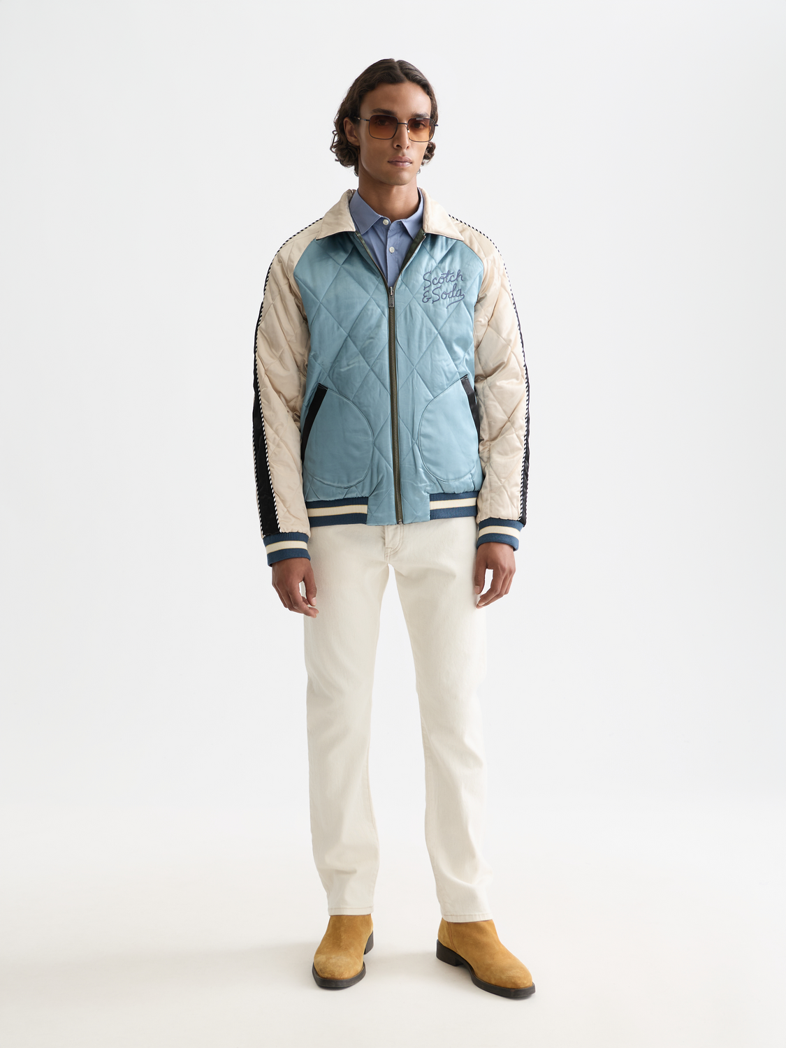 Zee straight-fit jeans - Desert White