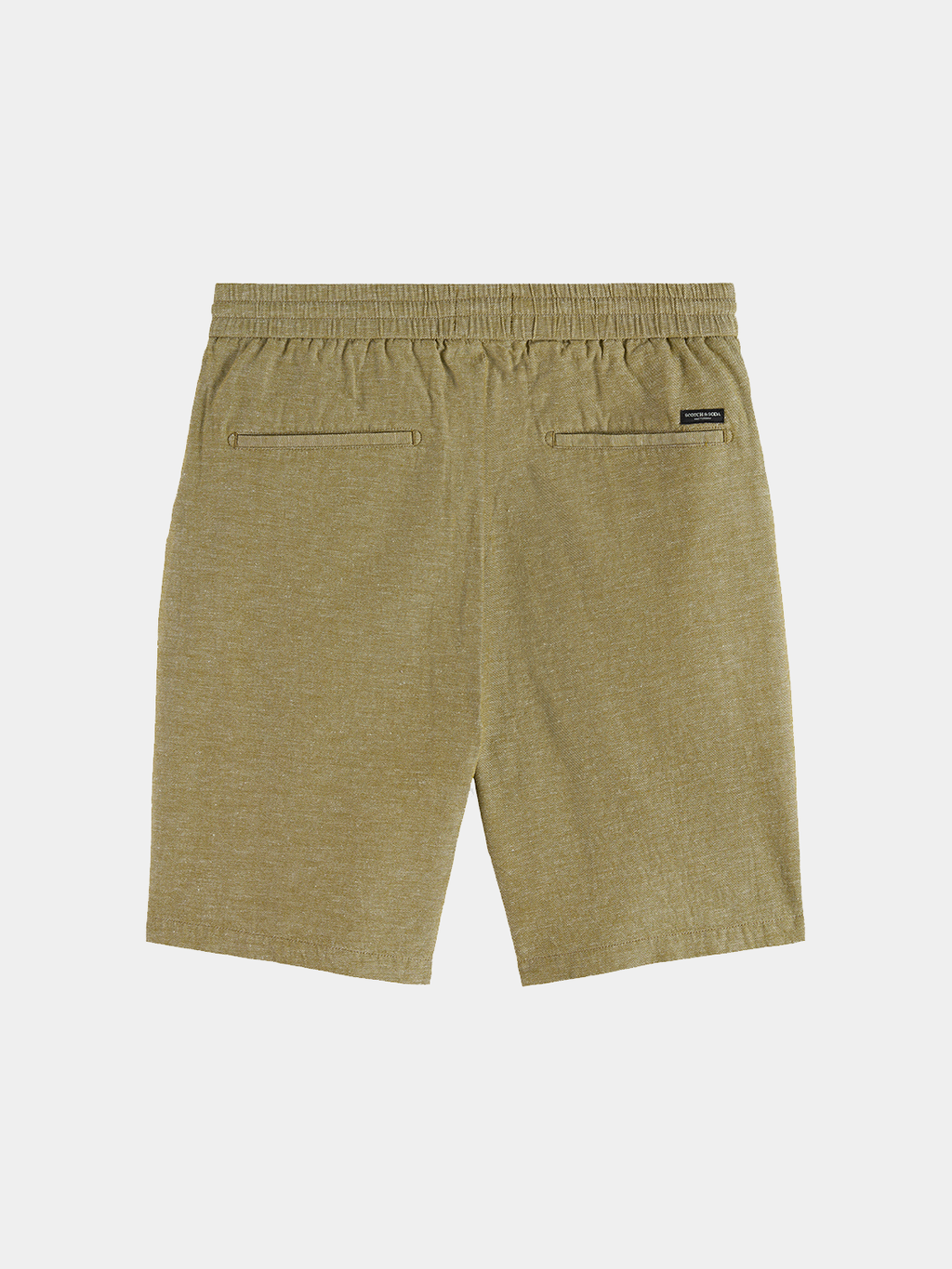 Scotch & Soda - Fave cotton-linen shorts - Green Moss