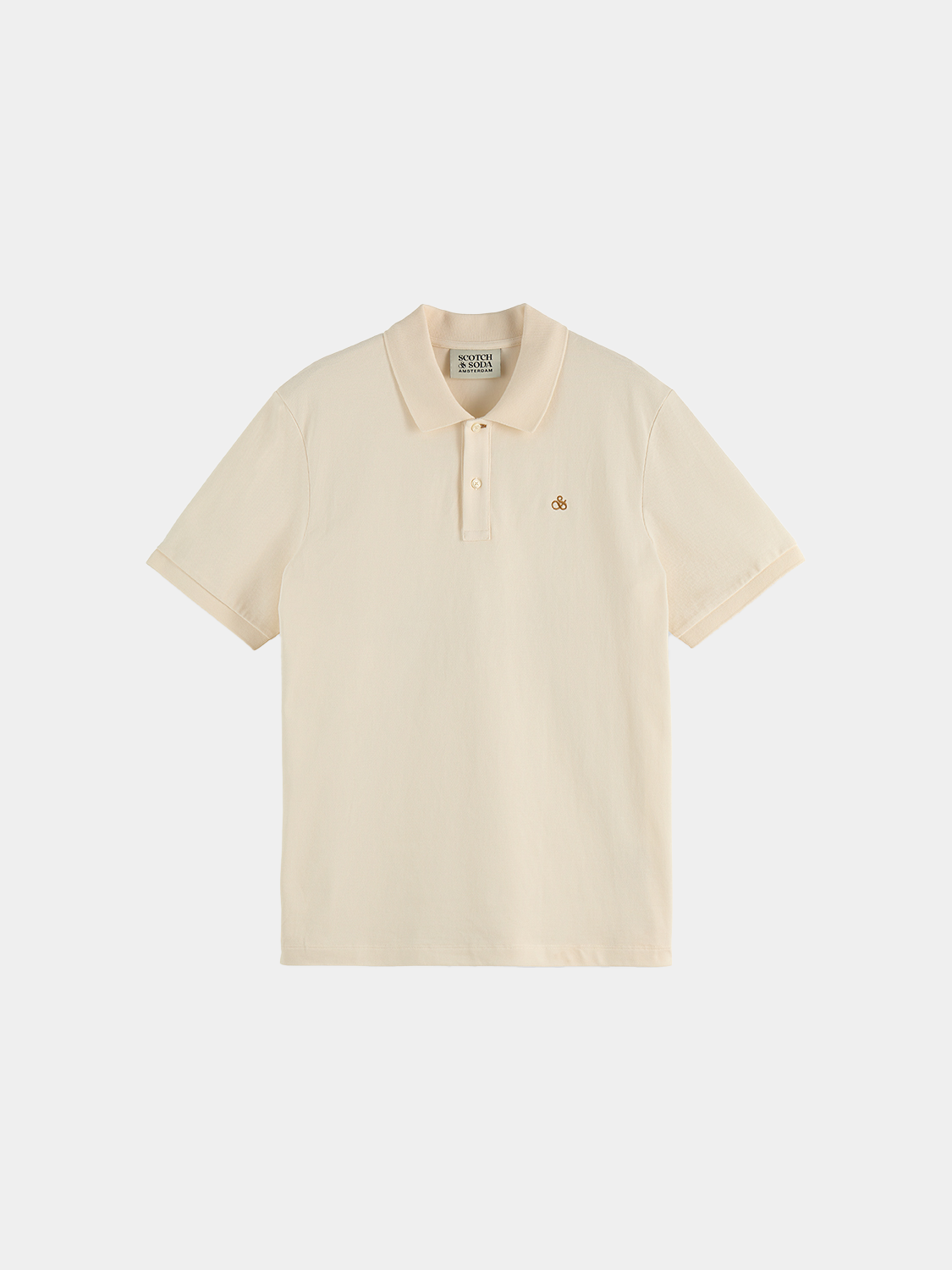 Scotch & Soda - Logo pique polo - Eggnog