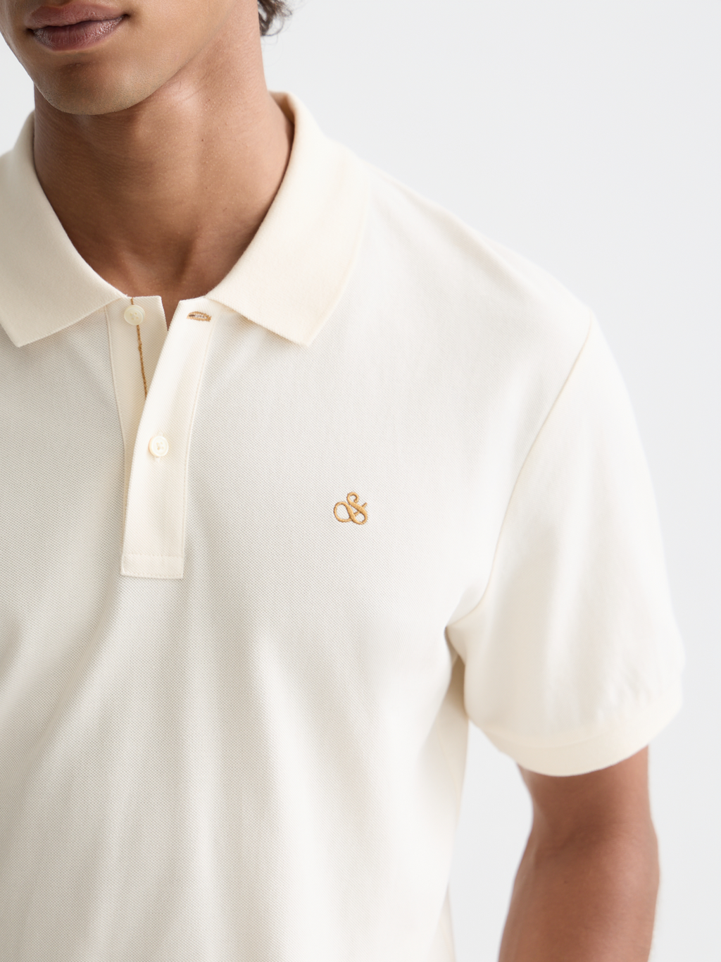 Scotch & Soda - Logo pique polo - Eggnog