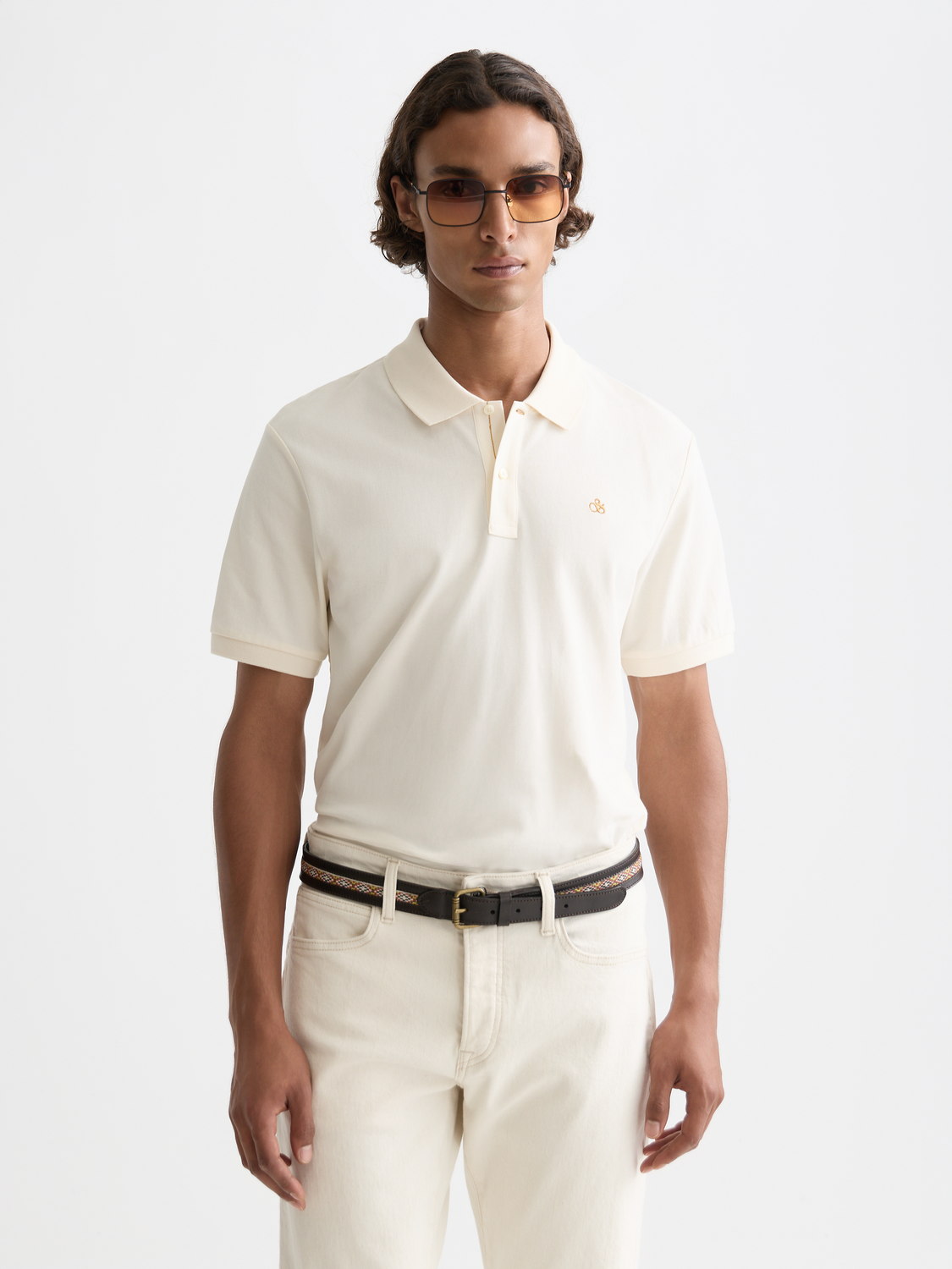 Scotch & Soda - Logo pique polo - Eggnog