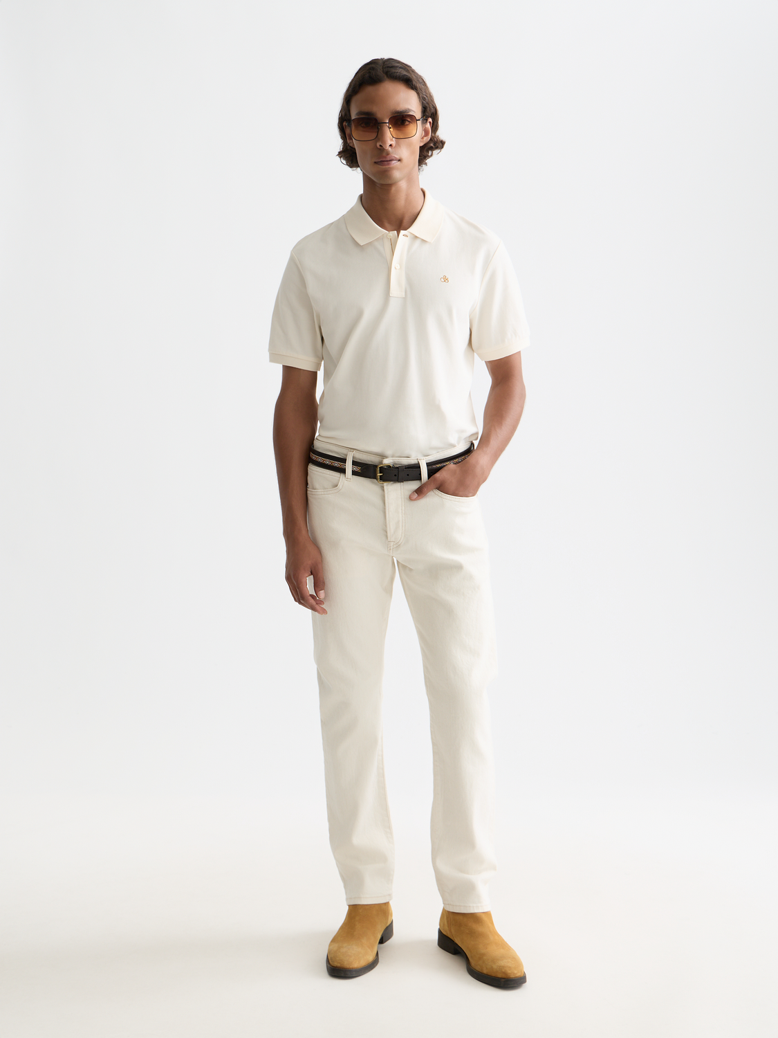 Scotch & Soda - Logo pique polo - Eggnog
