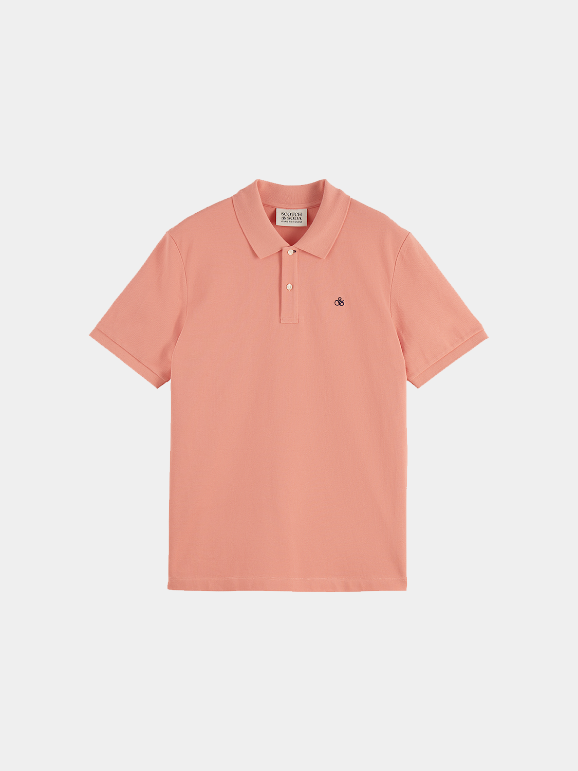 Scotch & Soda - Logo pique polo - Canyon Clay