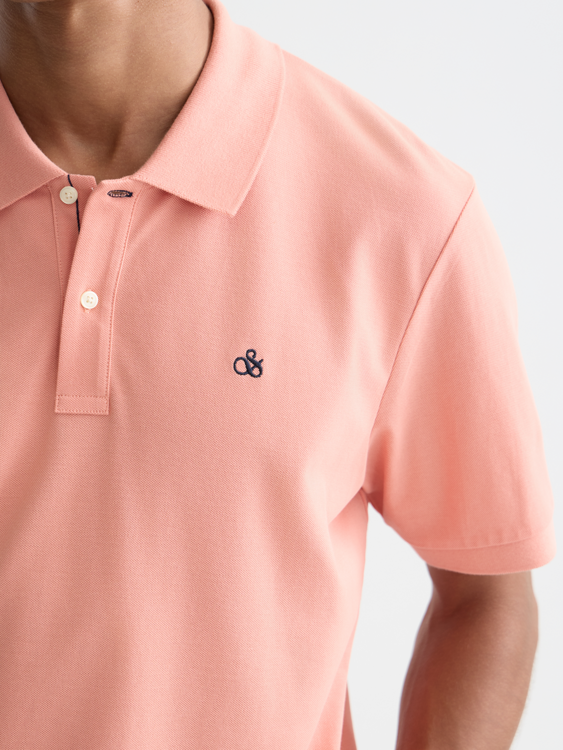 Scotch & Soda - Logo pique polo - Canyon Clay
