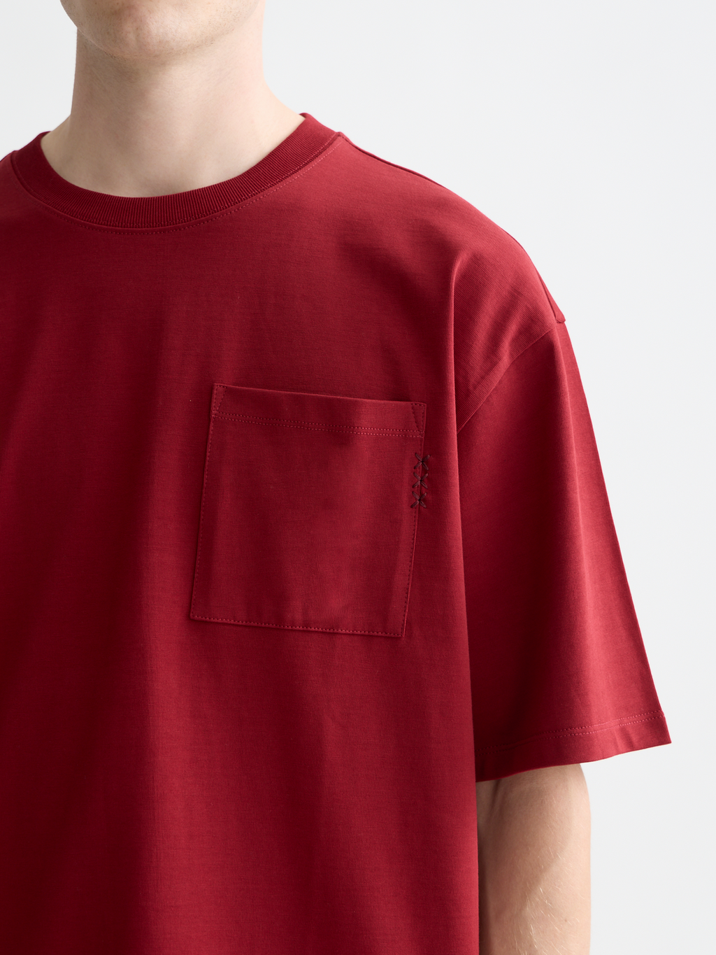 Chest pocket t-shirt - Biking Red