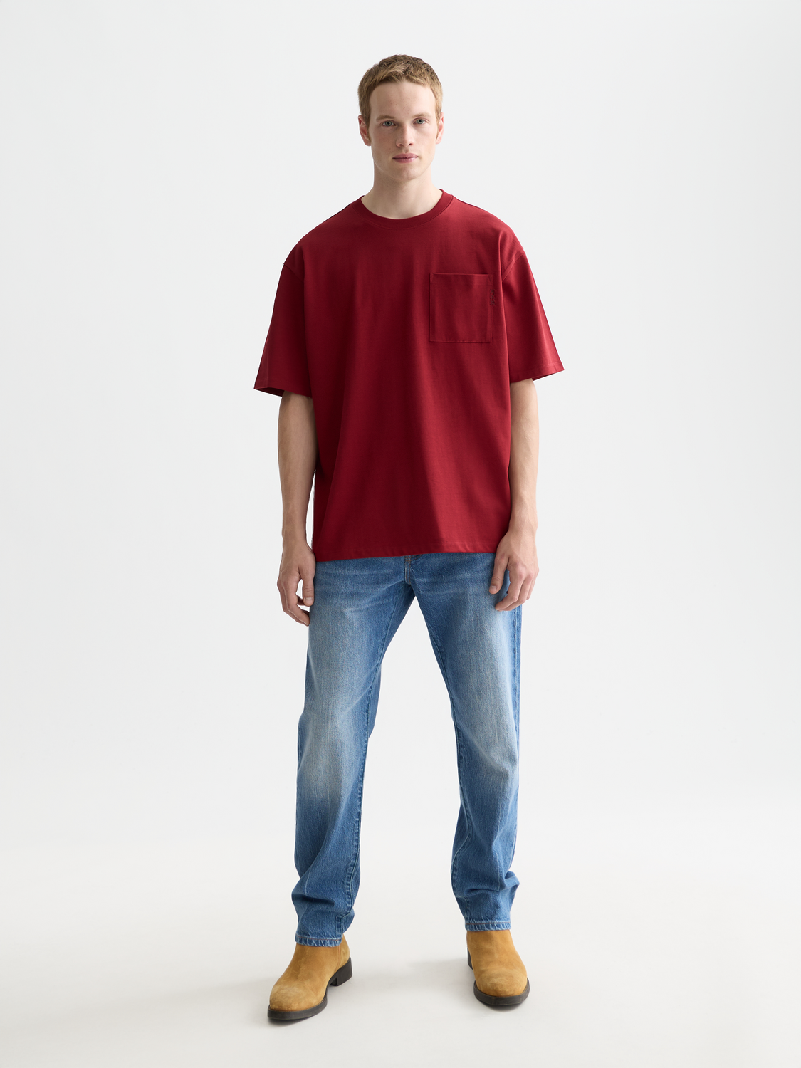 Chest pocket t-shirt - Biking Red