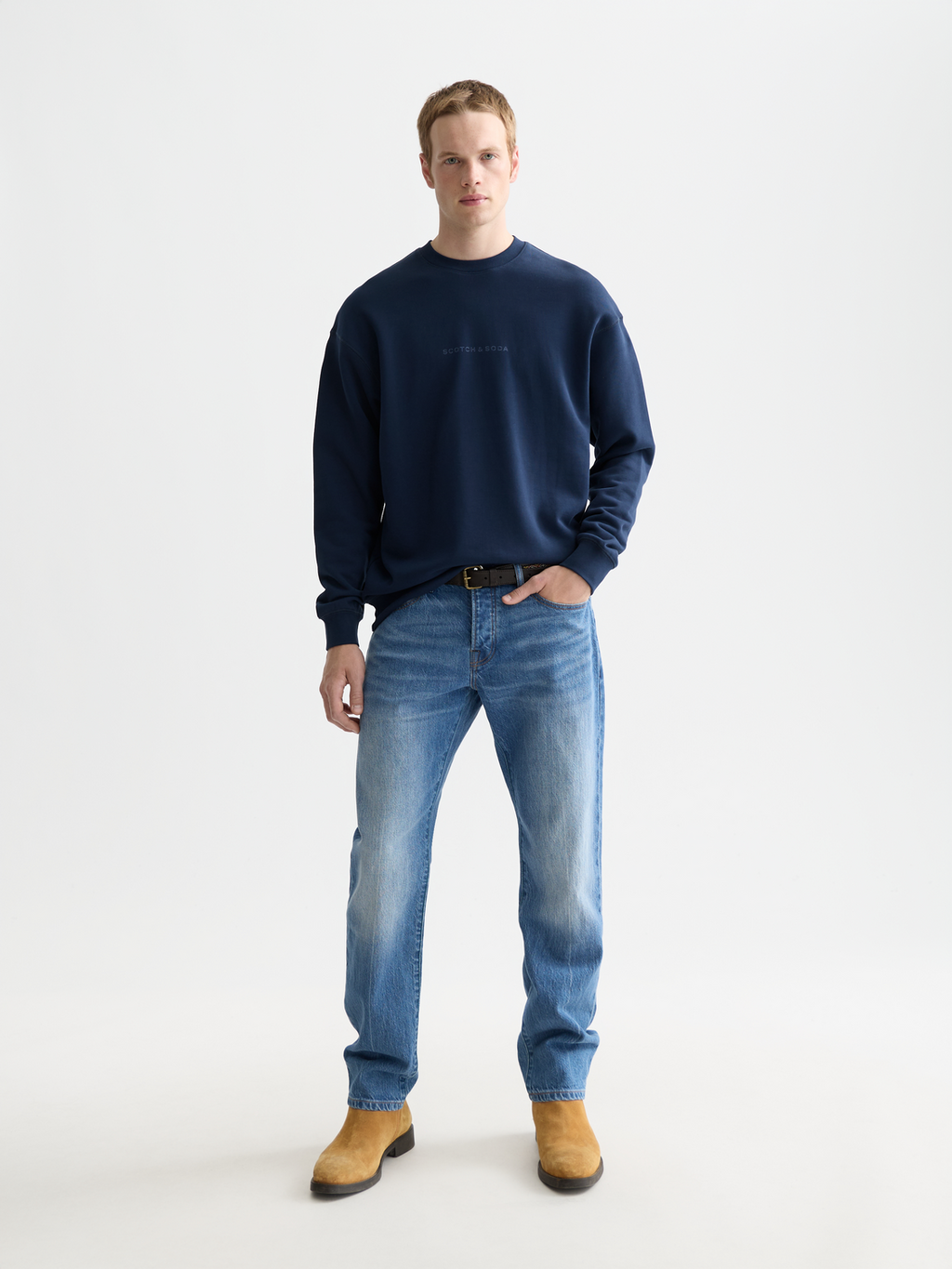 Scotch & Soda - Logo sweatshirt - Pageant Blue