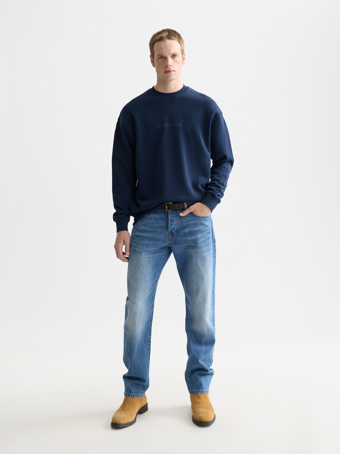 Scotch & Soda - Logo sweatshirt - Pageant Blue