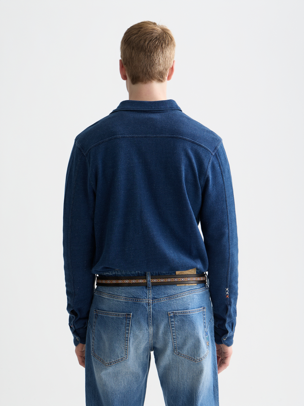 Washed indigo shirt - Indigo