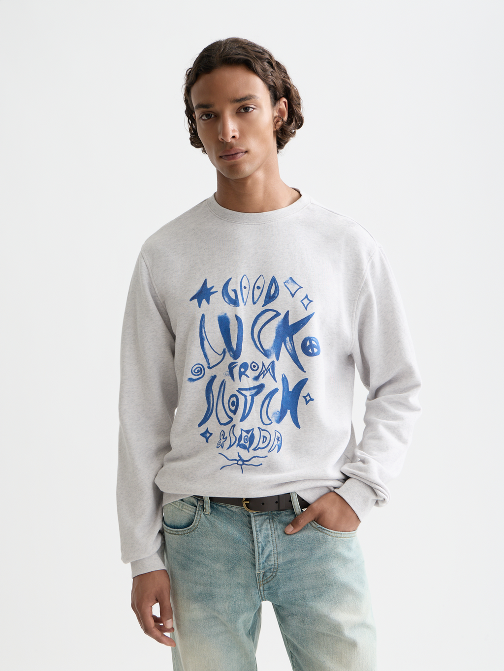 Artwork sweat - Grey Melange