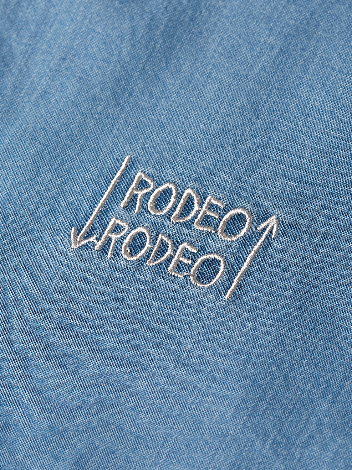 Basquiat Indigo Short Sleeved Shirt - Washed Indigo