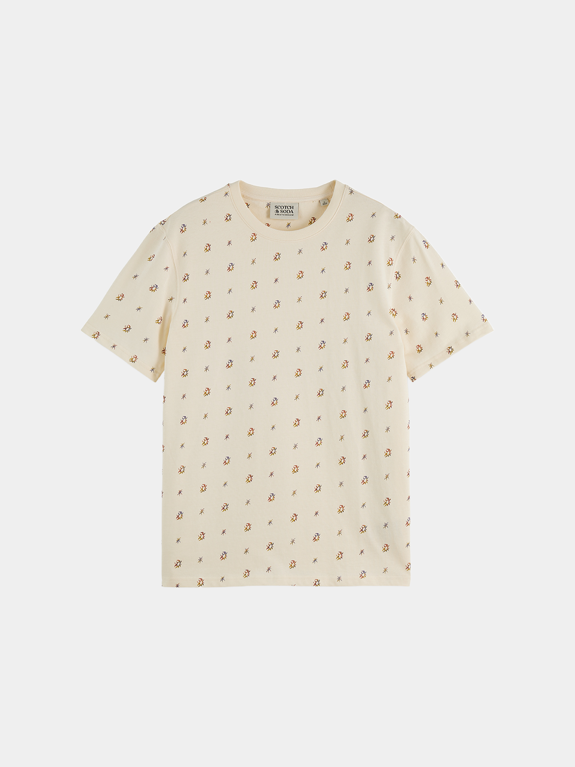Scotch & Soda - Printed t-shirt - Cosmic Sky Ditsy Eggnog