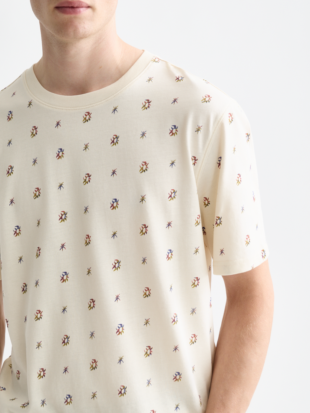 Scotch & Soda - Printed t-shirt - Cosmic Sky Ditsy Eggnog