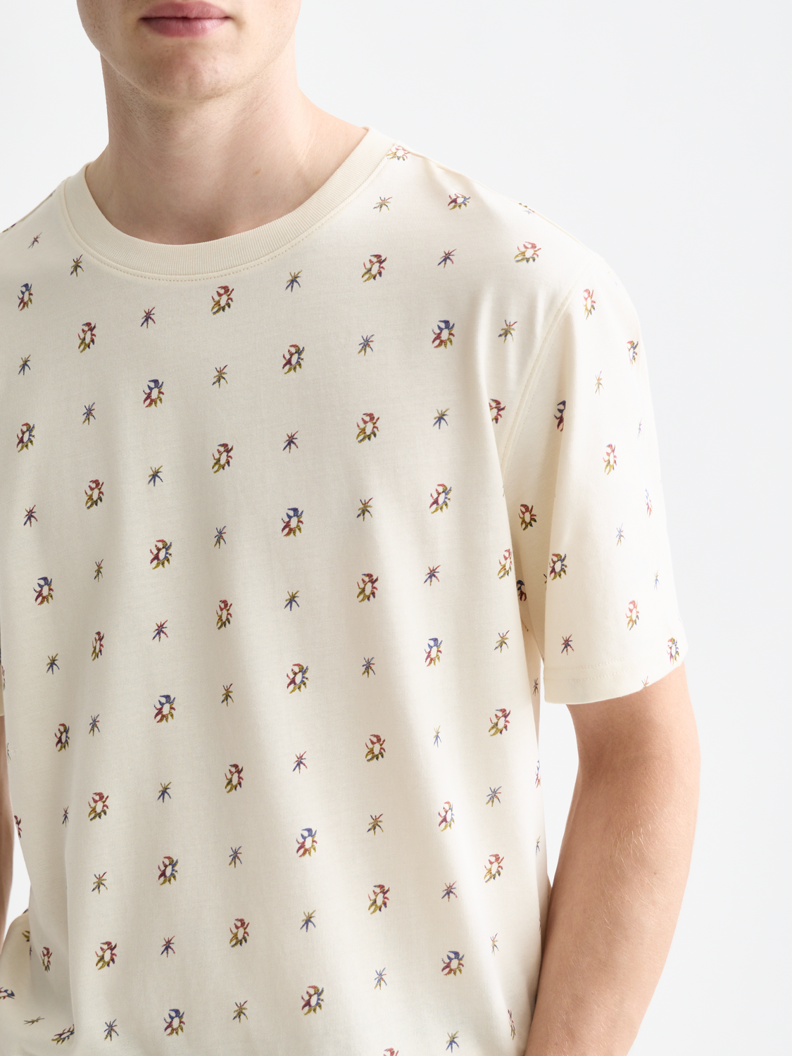 Scotch & Soda - Printed t-shirt - Cosmic Sky Ditsy Eggnog